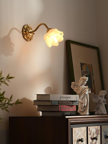 Brass Rose Wall  Lamp Lighting