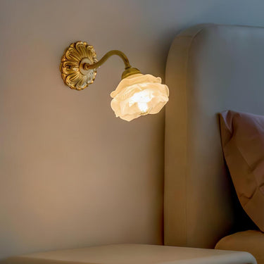 Brass Rose Wall  Lamp Lighting