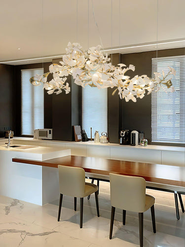 Ginkgo Leaf Chandelier Model A Lighting