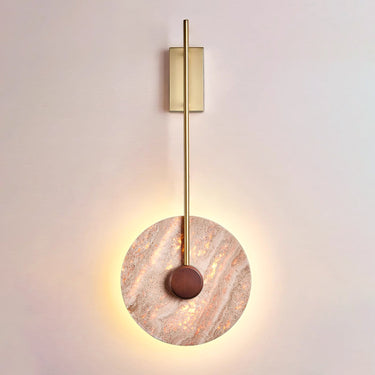 Travertine Disc Wall Lamp Lighting