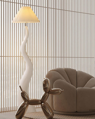 Twisted Pleated Floor Lamp Lighting
